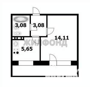 1-к квартира, вторичка, 26м2, 7/10 этаж