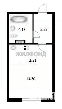 1-к квартира, вторичка, 24м2, 10/11 этаж