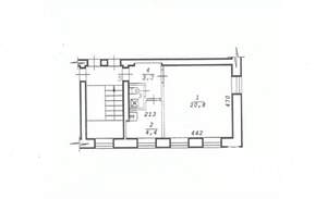 1-к квартира, вторичка, 30м2, 1/2 этаж