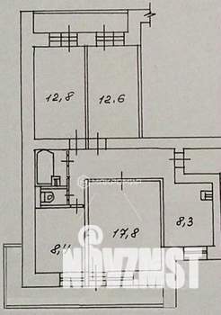 4-к квартира, вторичка, 73м2, 10/10 этаж