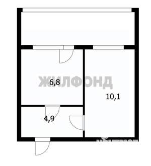 2-к квартира, вторичка, 22м2, 3/5 этаж