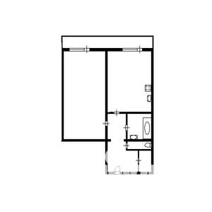 1-к квартира, вторичка, 40м2, 4/18 этаж