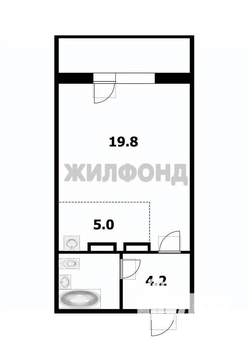 1-к квартира, вторичка, 33м2, 3/10 этаж