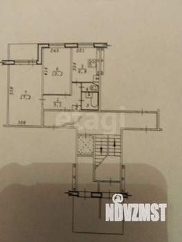 2-к квартира, вторичка, 44м2, 1/9 этаж