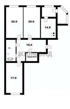 3-к квартира, вторичка, 103м2, 9/9 этаж