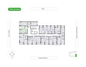 1-к квартира, вторичка, 34м2, 4/11 этаж
