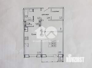2-к квартира, вторичка, 48м2, 9/10 этаж