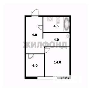 1-к квартира, вторичка, 33м2, 5/10 этаж