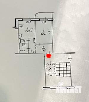 1-к квартира, вторичка, 32м2, 2/9 этаж