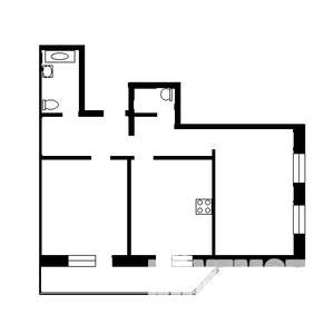 2-к квартира, вторичка, 73м2, 9/25 этаж