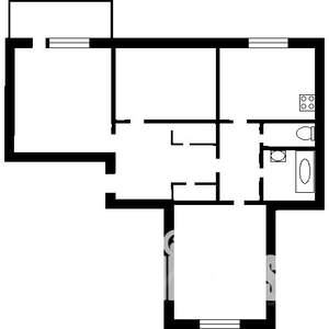 3-к квартира, вторичка, 64м2, 5/10 этаж