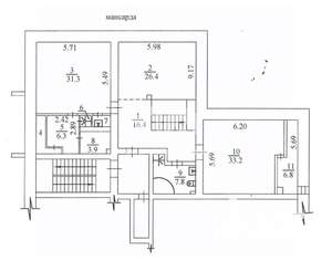 5-к квартира, вторичка, 274м2, 5/6 этаж