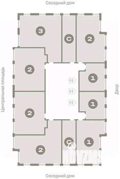 3-к квартира, вторичка, 87м2, 21/23 этаж