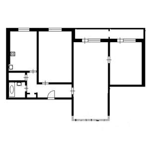 3-к квартира, вторичка, 59м2, 3/9 этаж