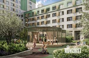 1-к квартира, строящийся дом, 33м2, 6/14 этаж