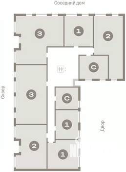 1-к квартира, вторичка, 46м2, 6/8 этаж