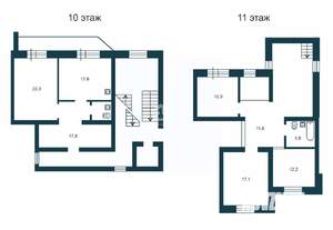 4-к квартира, вторичка, 121м2, 10/11 этаж