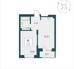 1-к квартира, вторичка, 40м2, 18/25 этаж