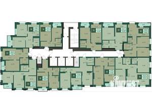 2-к квартира, строящийся дом, 55м2, 6/24 этаж