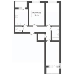 3-к квартира, вторичка, 79м2, 9/11 этаж