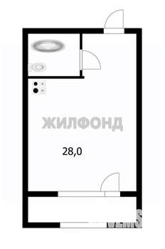 1-к квартира, вторичка, 28м2, 17/17 этаж