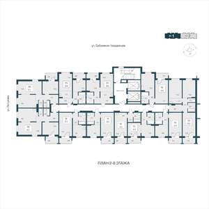 1-к квартира, строящийся дом, 39м2, 11/17 этаж