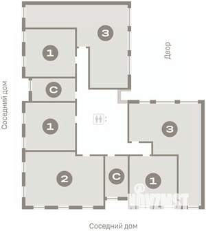 3-к квартира, вторичка, 87м2, 4/7 этаж