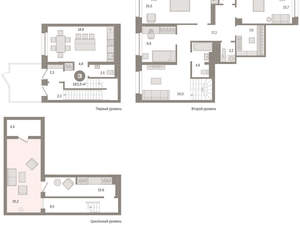 3-к квартира, сданный дом, 164м2, 2/11 этаж
