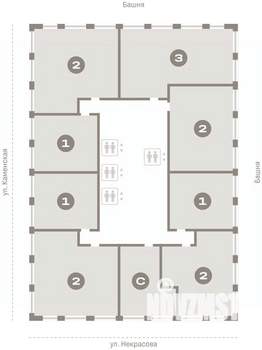 2-к квартира, вторичка, 85м2, 15/30 этаж