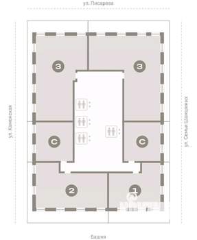 2-к квартира, вторичка, 104м2, 27/30 этаж