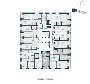 Студия квартира, вторичка, 29м2, 27/30 этаж