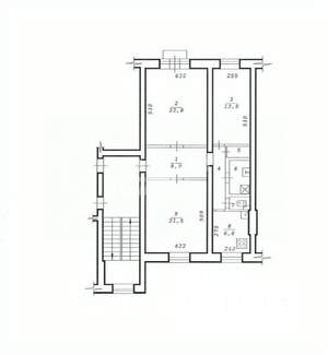 3-к квартира, вторичка, 84м2, 2/3 этаж