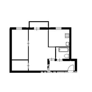 2-к квартира, вторичка, 45м2, 4/5 этаж