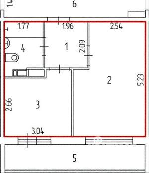1-к квартира, вторичка, 32м2, 13/17 этаж