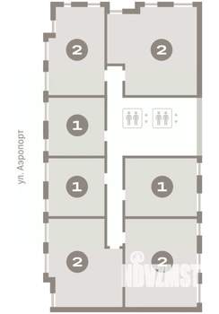 2-к квартира, вторичка, 84м2, 10/15 этаж