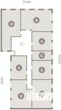 2-к квартира, вторичка, 75м2, 6/23 этаж
