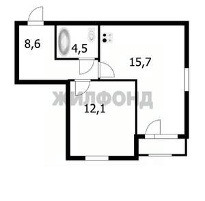 2-к квартира, вторичка, 46м2, 11/21 этаж