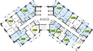 2-к квартира, строящийся дом, 60м2, 10/28 этаж