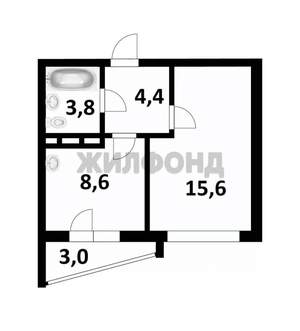 1-к квартира, вторичка, 32м2, 17/17 этаж