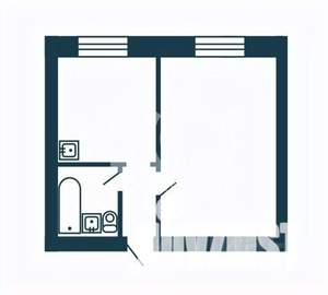 2-к квартира, вторичка, 44м2, 2/5 этаж