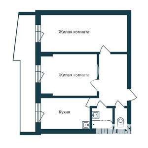 2-к квартира, вторичка, 65м2, 20/25 этаж