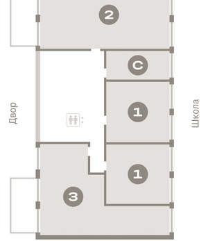 Студия квартира, вторичка, 22м2, 1/23 этаж