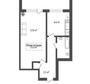 1-к квартира, вторичка, 33м2, 2/9 этаж