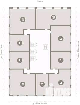 1-к квартира, вторичка, 45м2, 23/30 этаж