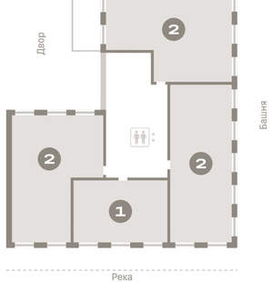 2-к квартира, вторичка, 131м2, 2/11 этаж