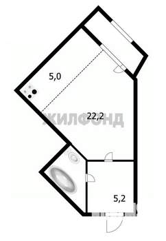 1-к квартира, вторичка, 38м2, 9/15 этаж