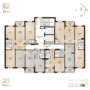 3-к квартира, вторичка, 82м2, 2/17 этаж