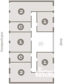 2-к квартира, вторичка, 65м2, 2/23 этаж