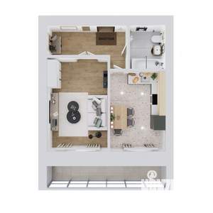 1-к квартира, вторичка, 42м2, 11/12 этаж