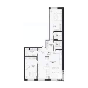 3-к квартира, вторичка, 100м2, 1/9 этаж
